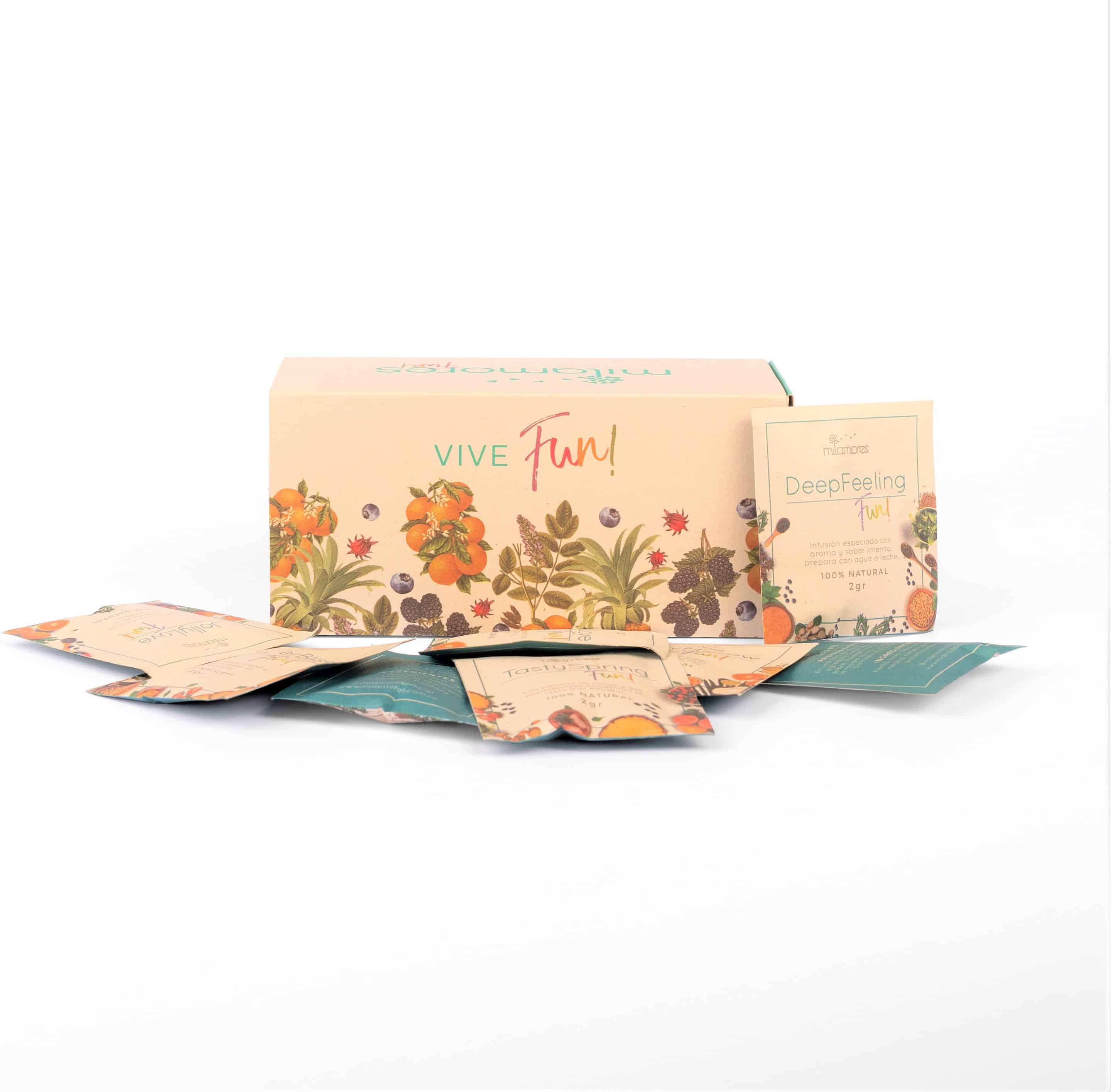 caja de sachets linea fun