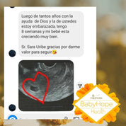 ecografia de testimonio de la infusion babyhope milamores