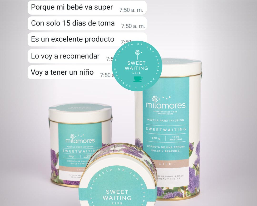 Mi embarazo va muy bien gracias a la infusión SweetWaiting de Milamores durante la gestación.