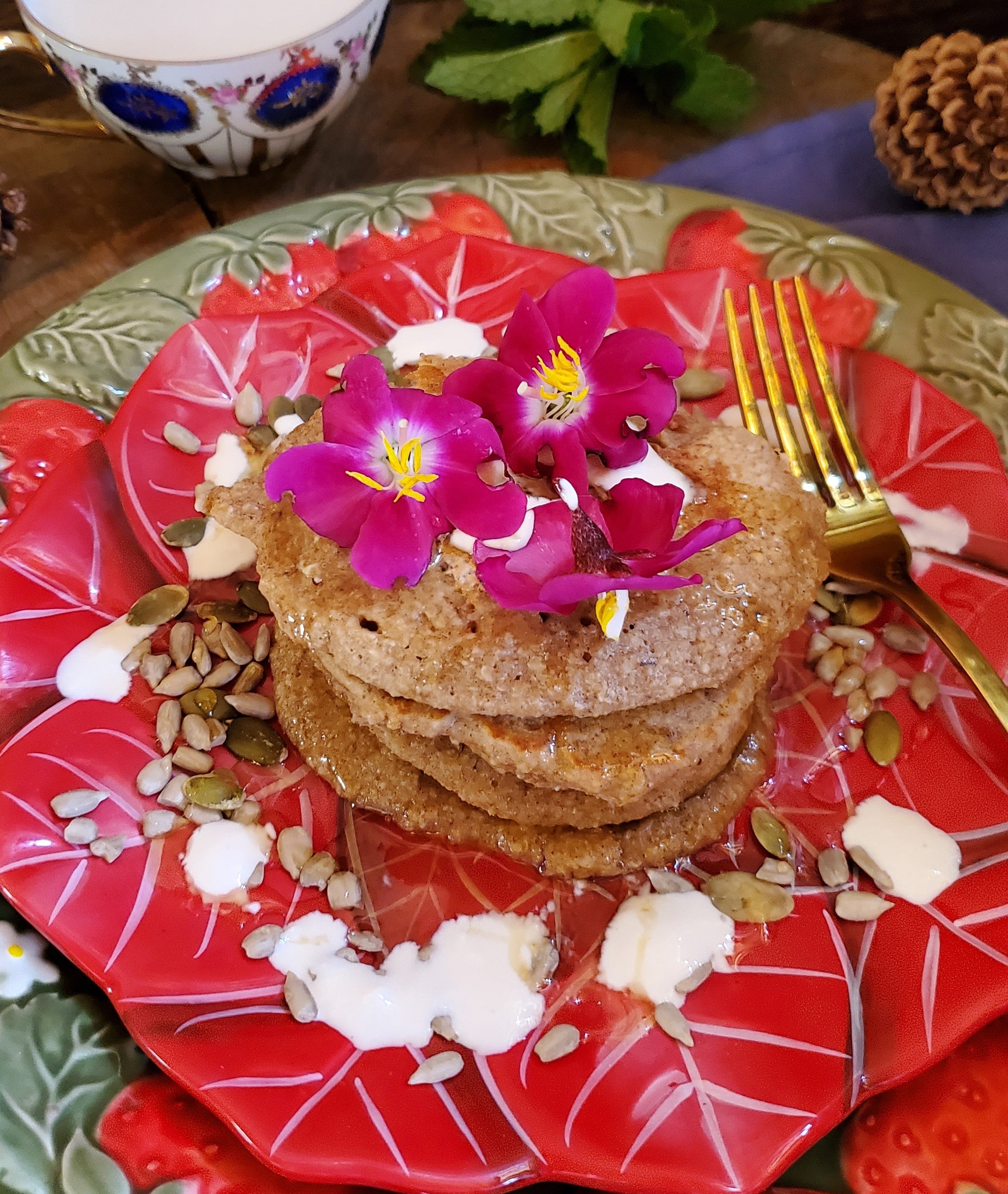 Receta de pancakes de avena saludables