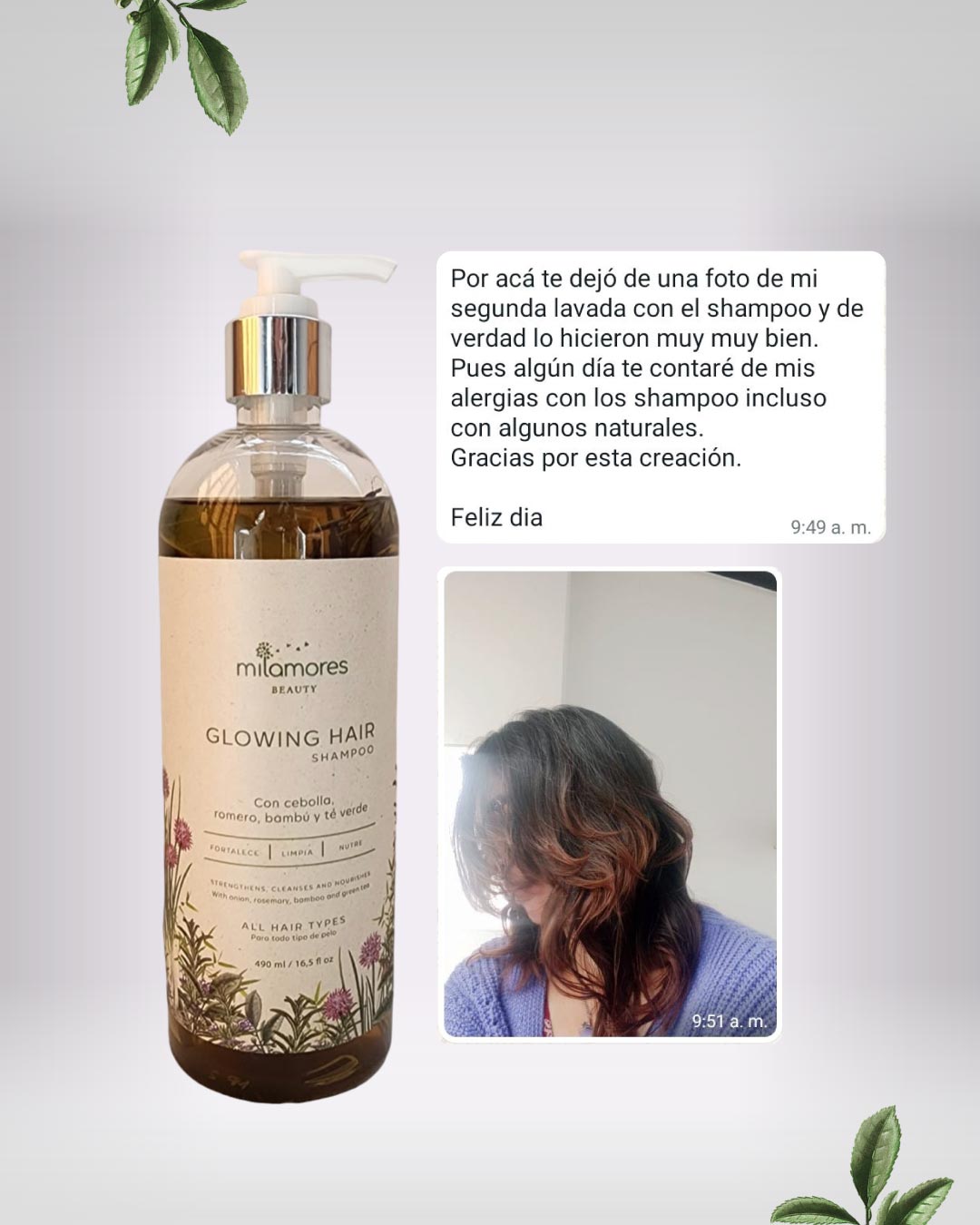 Su Shampoo me ha ayudado mucho con mis alergias