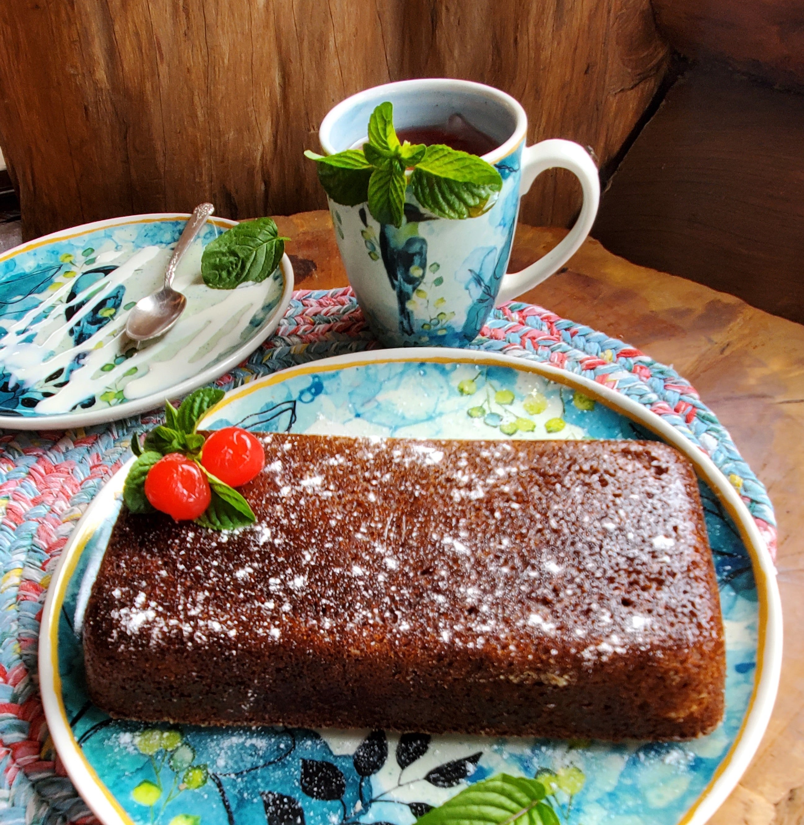 Torta saludable de harina de avena y ralladura de coco 