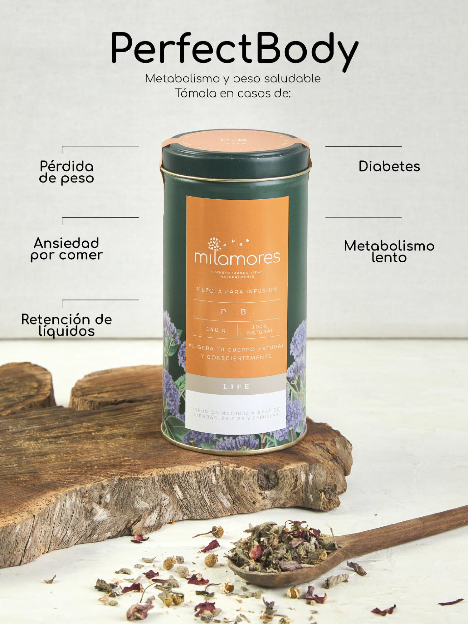 Perfectbody Milamores Perfectbody - Infusión Natural Saludable ayuda bajar peso ...
