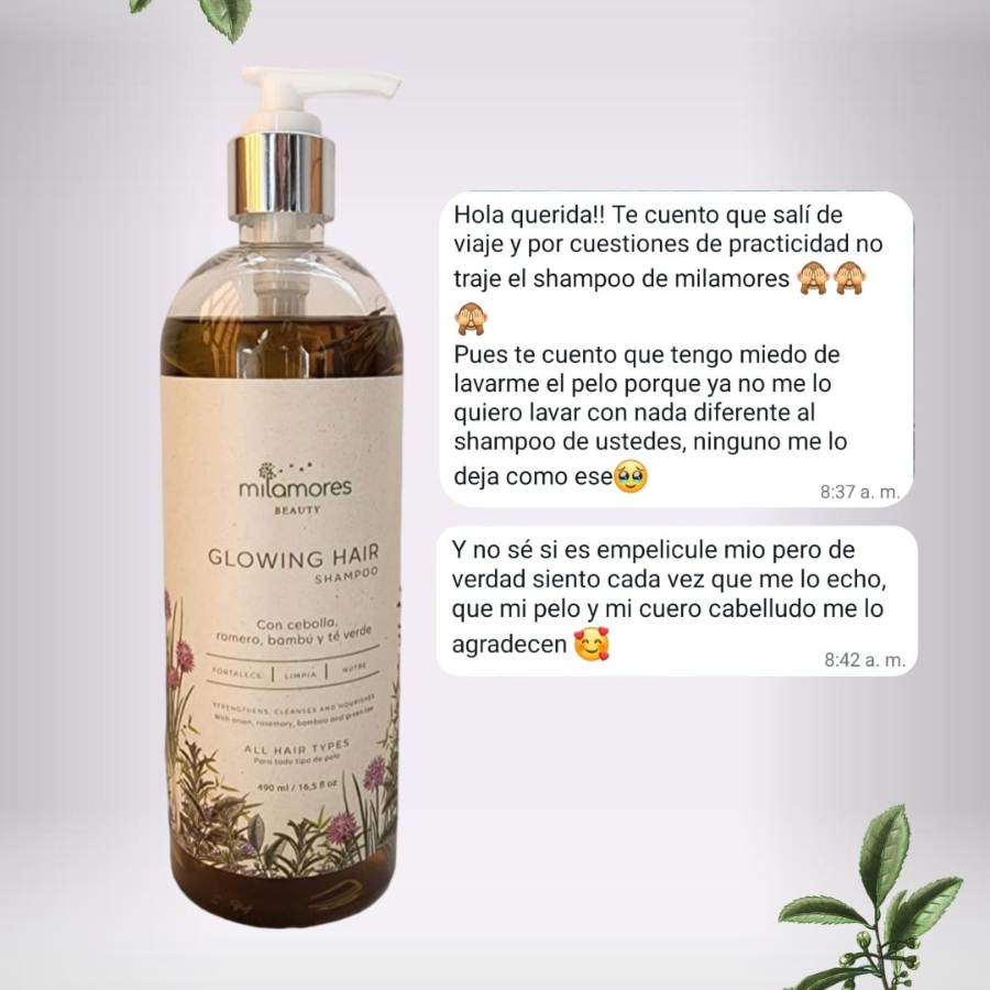 Shampoo GlowingHair de manzanilla - Cabellos CLAROS